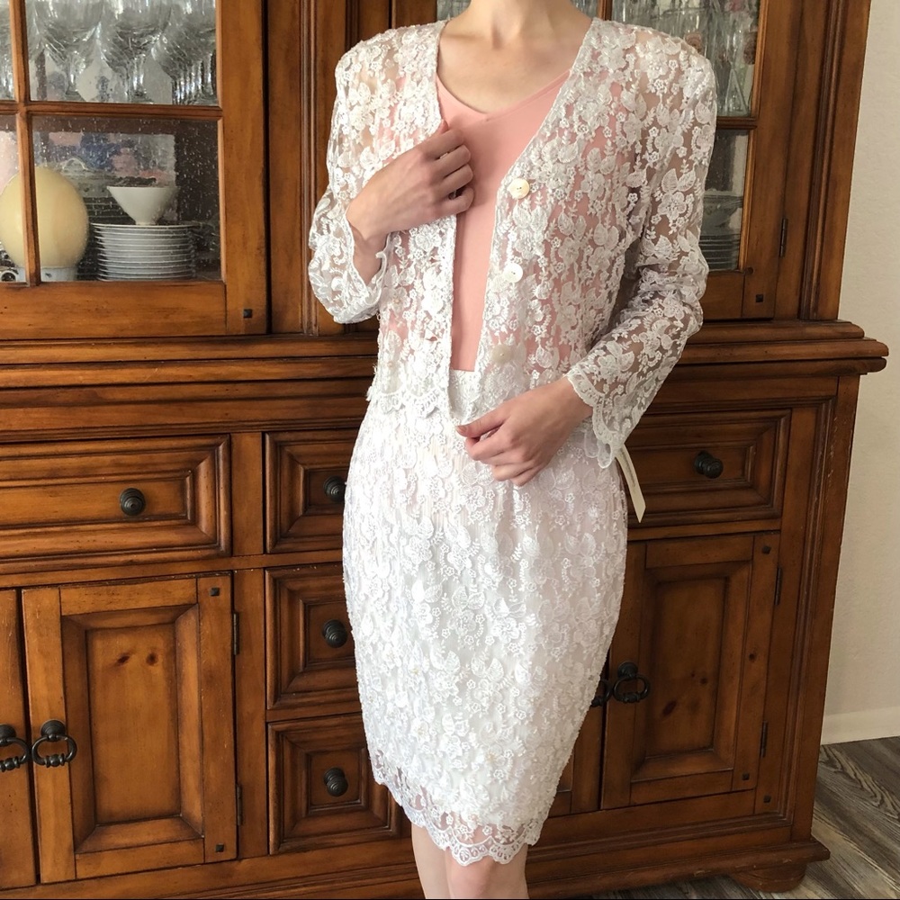 NWT Surya lace suit